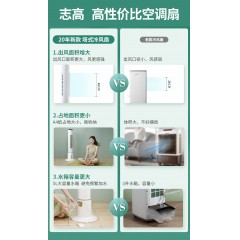 空調(diào)扇水冷塔冷風機家用加水落地扇加冰電風扇制冷